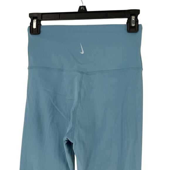 Nike Yoga Luxe Leggings Size S Blue Scalloped Eyelet 7/8 Length High Rise Yogi - Picture 6 of 9